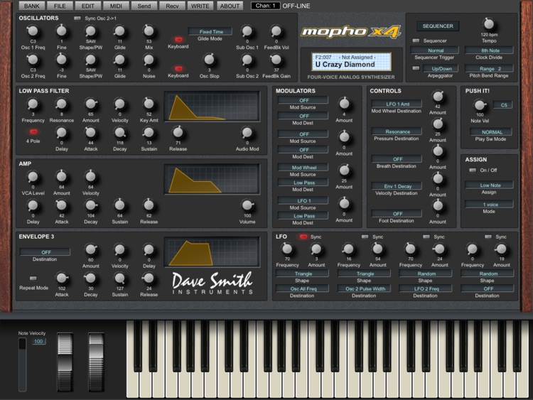 Mopho X4 Sound Editor