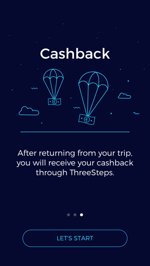 Threesteps Cashback For Travel Bookings On The App Store