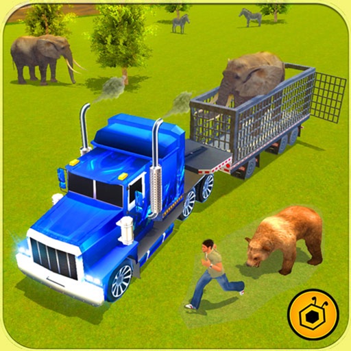 Zoo Animals Transporter Truck parking Simulator 3D