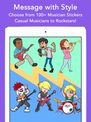 Musicians & Rockstars: Music Stickers for iMessage screenshot 2