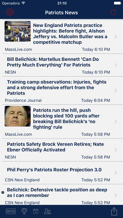 Screenshot #1 pour Football News - Patriots