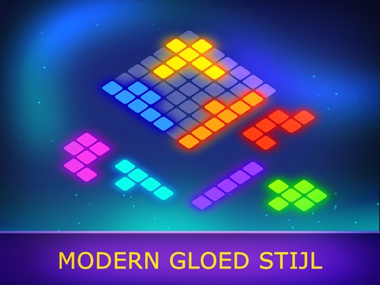 Gloed Blokken Puzzel Spel iPad app afbeelding 2