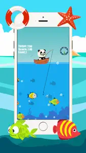 Panda fishing game for children age 2-5 screenshot #2 for iPhone