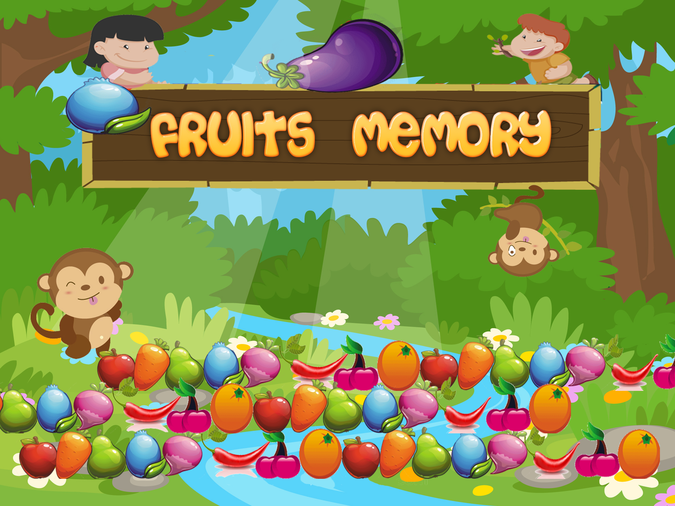 Fruit of the forest  - Scrape Games For Kids