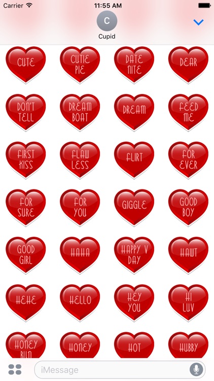 Conversation Heart Stickers for Valentines Day