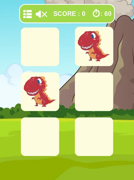 Dinosaur Matching Picture Games for Kids