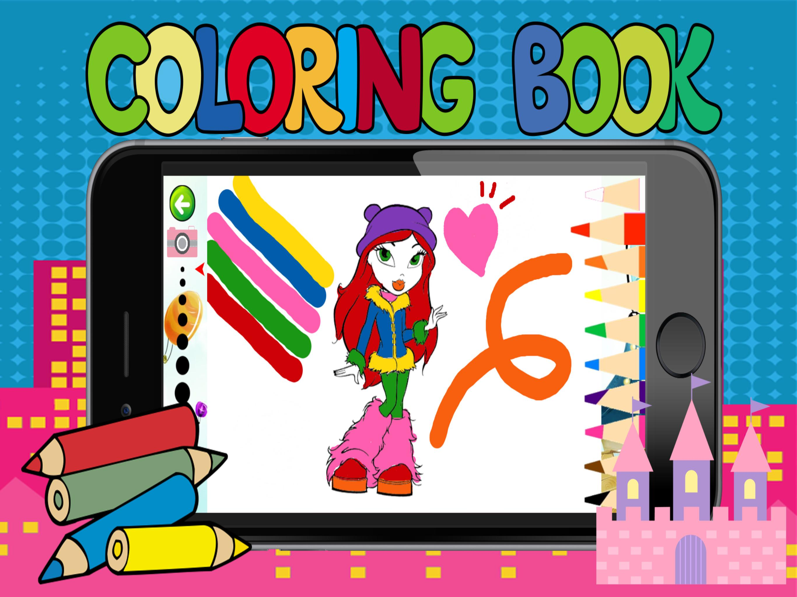 All girl princess games free crayon coloring games for toddlers screenshot 5