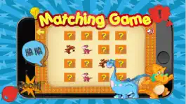 Game screenshot Dinosaur matching remember game preschool matching apk