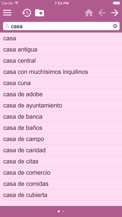 English Spanish free dictionary screenshot 3