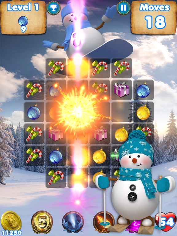 Frozen Snowman - Santa Tracker iPad screenshot 5 - Games app