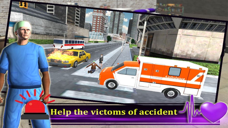 Ambulance Rescue Driver 3d 2016 : free game - 1.0 - (iOS)