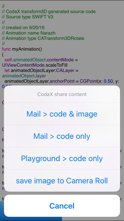 CodaX transform 3D for Xcode screenshot-4