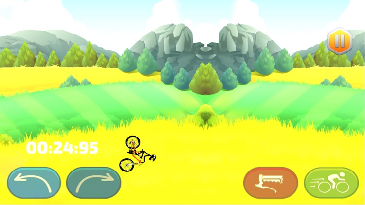 Stickman Bicycle Mountain Climbing