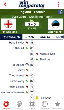 Game screenshot WinComparator – Live Score and Odds for American Football, Soccer, Baseball and other real-time scores hack