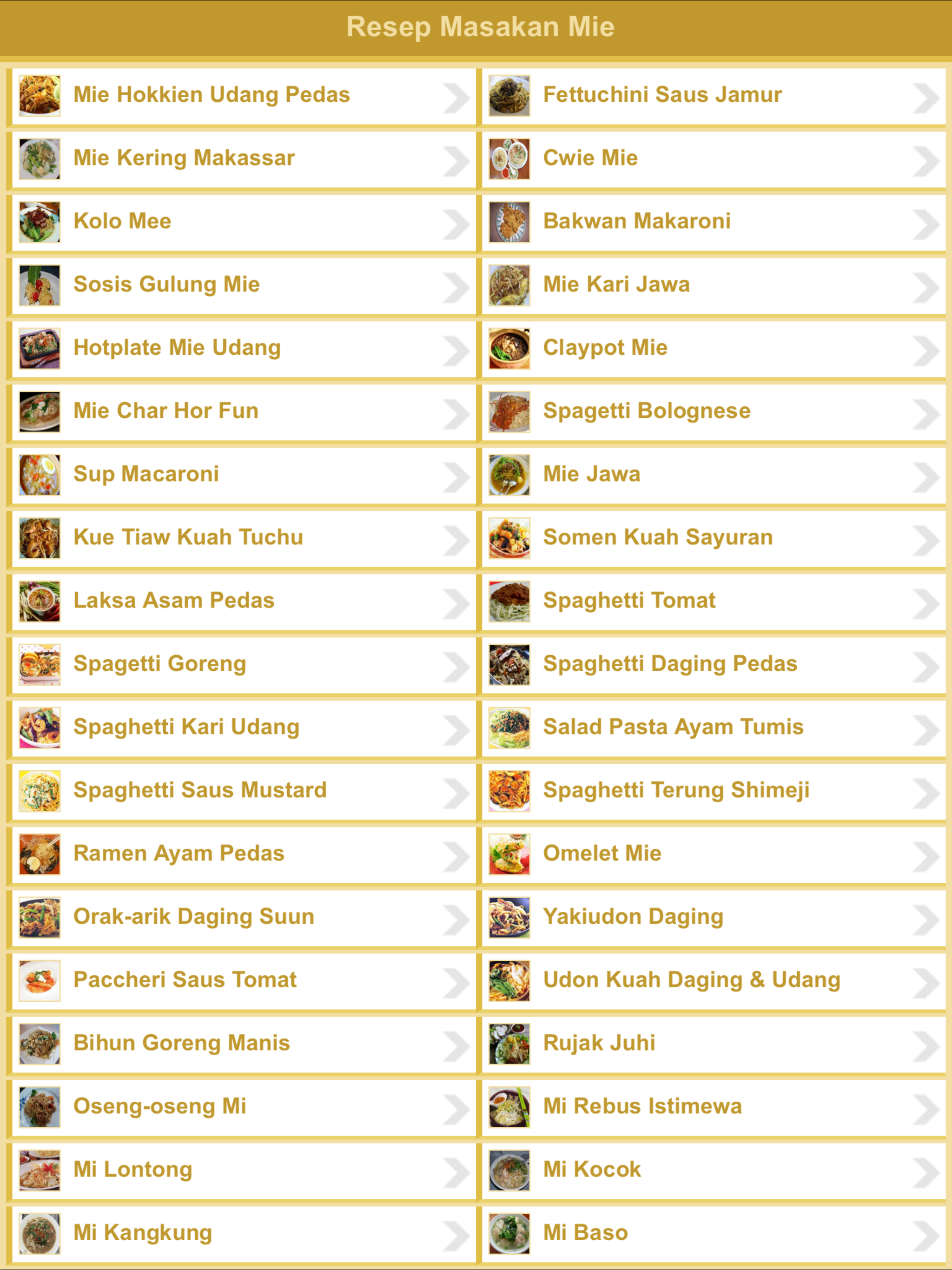 Resep Mie Indonesia screenshot 4