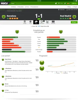 Screenshot 3 Xocu: Resultados, porras y noticias de fútbol iphone