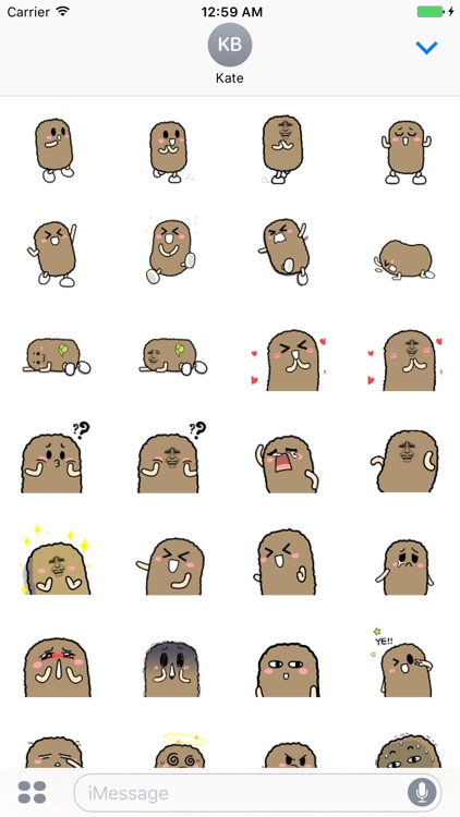 Crazy Potato Stickers