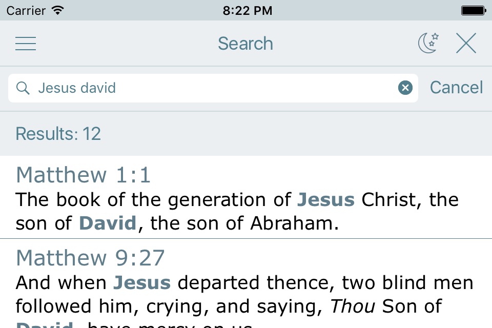 Holy Bible. New Testament. The King James Version screenshot 4