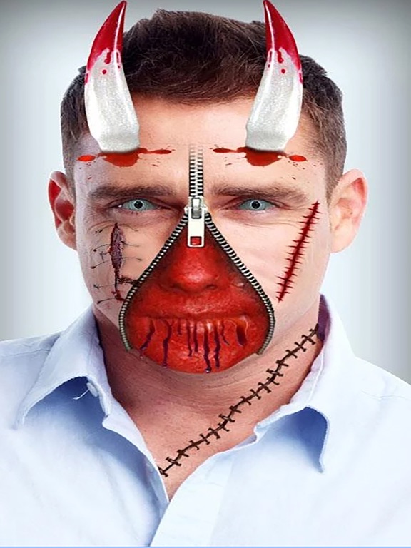 Screenshot #5 pour Make Me Zombie : Face Sticker Maker Booth