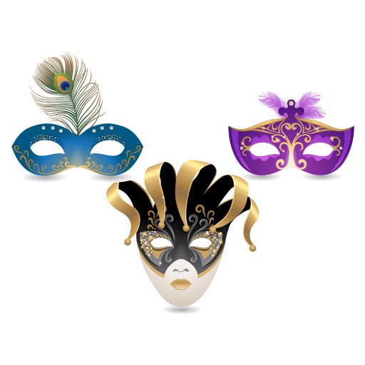 Carnival Mask Stickers Mania