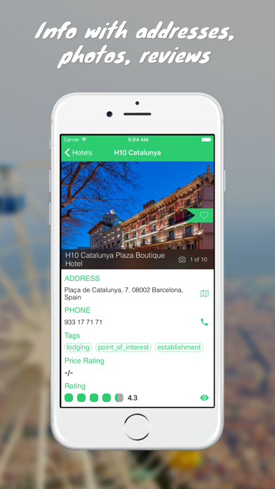 Screenshot #2 pour Barcelona City - guide with hotels, cafe, flights