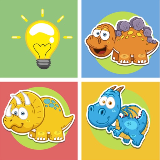 Dinosaur animals matching remember game preschool