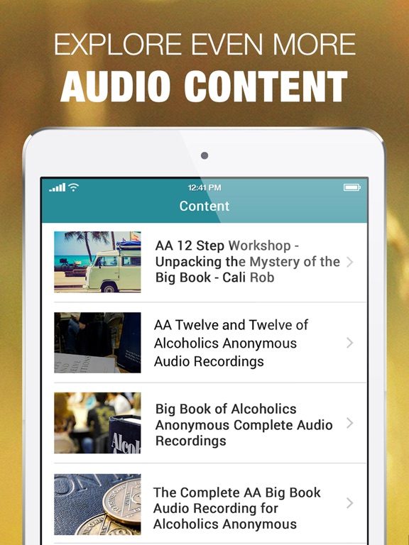 AA Sober Recovery History of Alcoholics Anonymous iPad screenshot 4 - Reference app