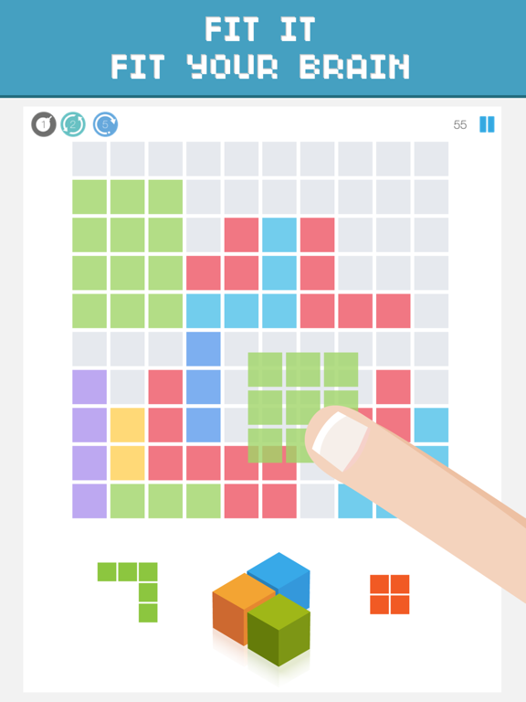 Screenshot #4 pour Fit It! Pix Fill In Grid Block Puzzle Blocky Games
