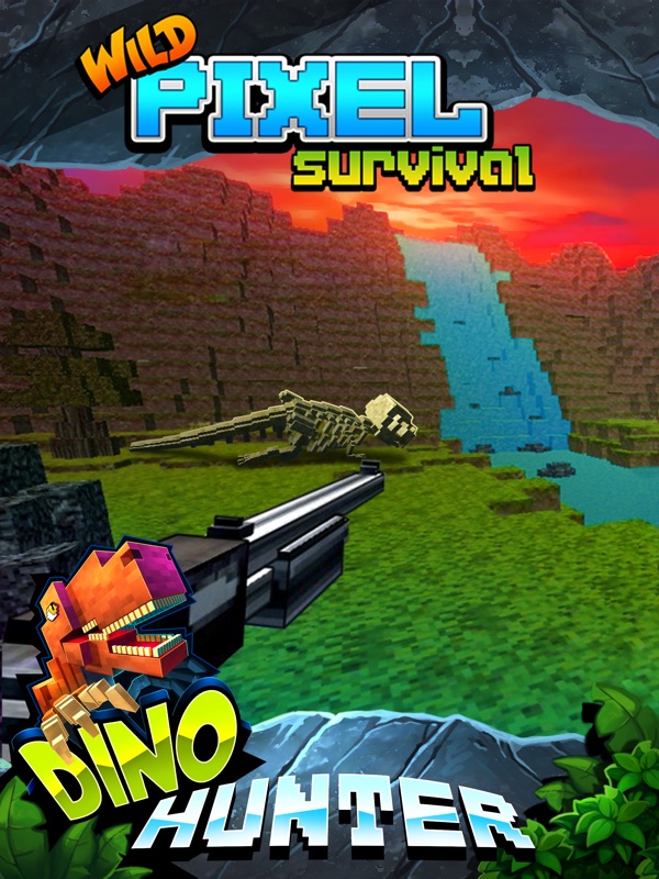 Wild Dino-saur Hunt-ing Survival Pixel screenshot 6