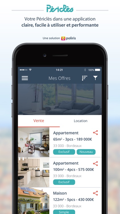 Périclès pour iPhone
