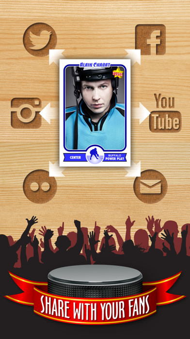 Hockey Card Maker - Make Your Own Custom Hockey Cards with Starr Cards Screenshot