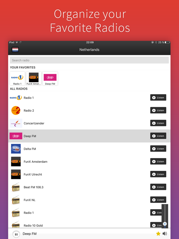 Screenshot #5 pour Radio Pays Bas - Radios NLD - Radios Nederland