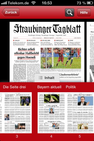 Straubinger Tagblatt screenshot 2