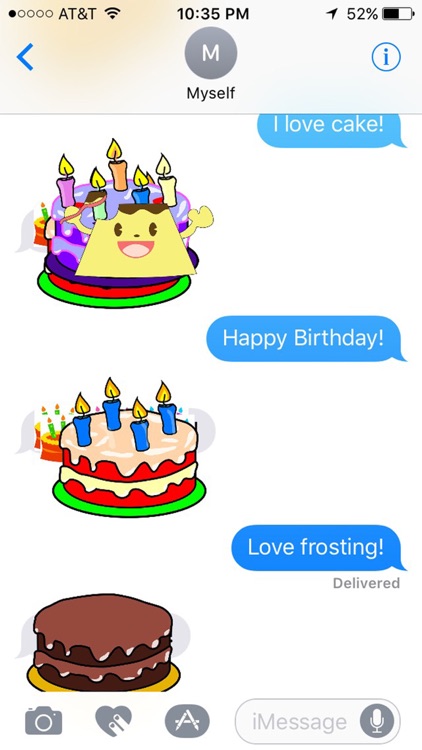 Cake Stickers for iMessage