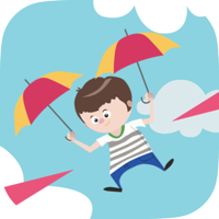 Umbrella Falling Hardest - Parachute in the sky