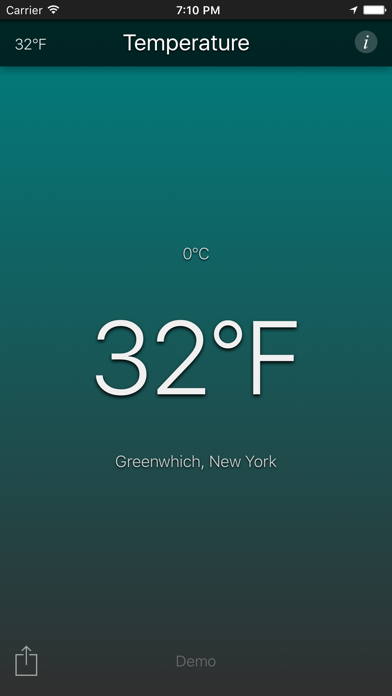 Temperature App Screenshot