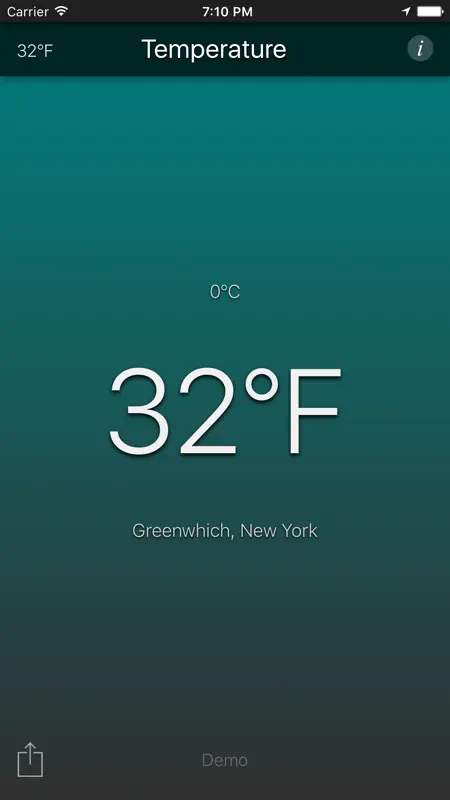 Temperature App screenshot 1 of 5