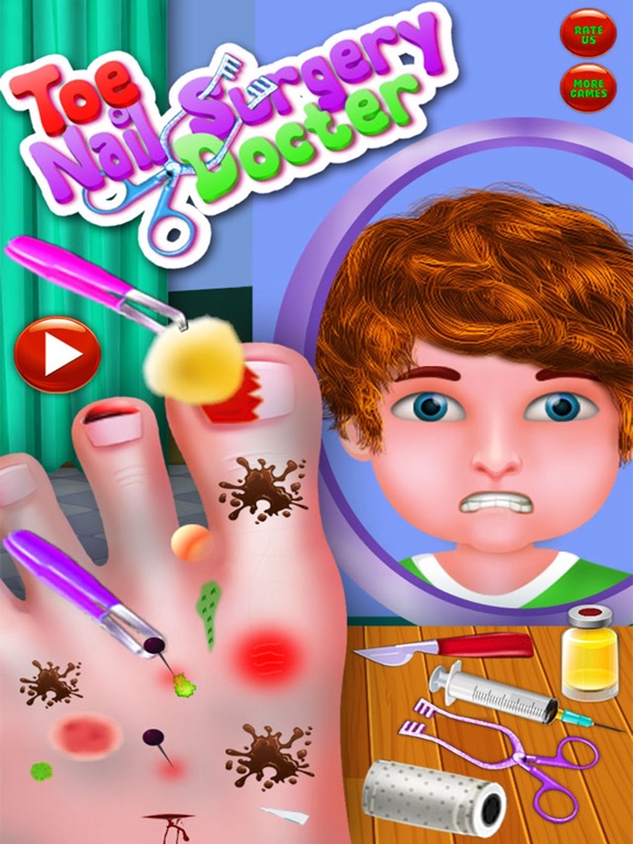 Toe Nail Surgery Doctor - free kids games for funのおすすめ画像5