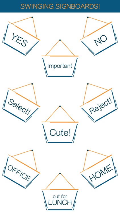 Hang a Sign! II (Orange/Dark Blue) screenshot-0