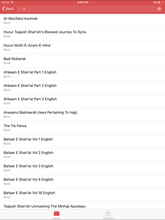 Jamiaturraza Library iPad screenshot 5 - Book app