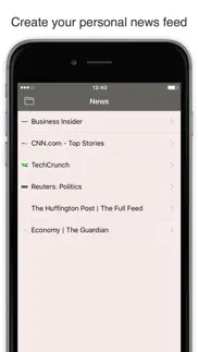 rss watch: your rss feed reader for news & blogs iphone screenshot 1