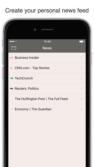 Screenshot #1 pour RSS Watch: Your RSS Feed Reader for News & Blogs