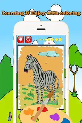 Game screenshot Zoo Animals Coloring Book Educational Toddler Game hack