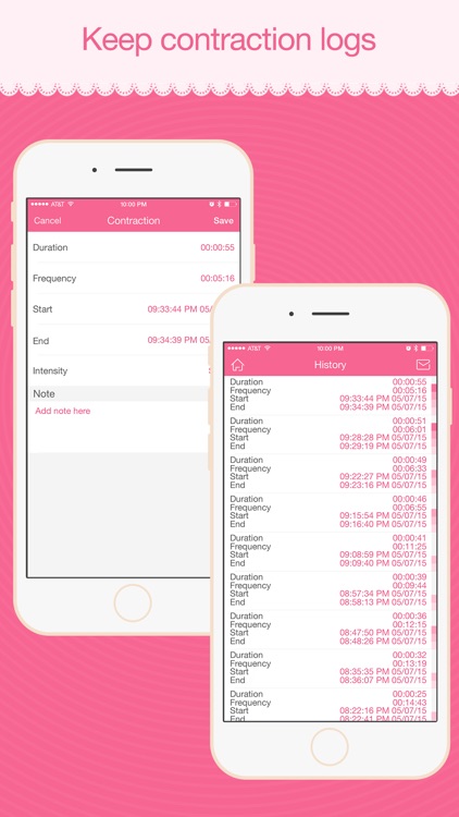 Contraction Monitor - Contractions Counter & Timer