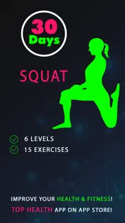 30 day squat fitness challenges ~ daily workout iphone screenshot 1