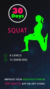 30 Day Squat Fitness Challenges ~ Daily Workout screenshot #1 for iPhone