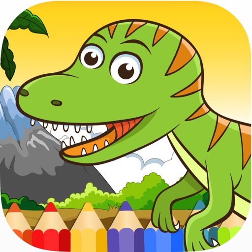 Dinosaur Game Coloring Drawing for Kids & Toddlers iOS App