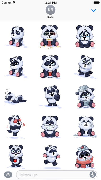 Panda Stickers Pack