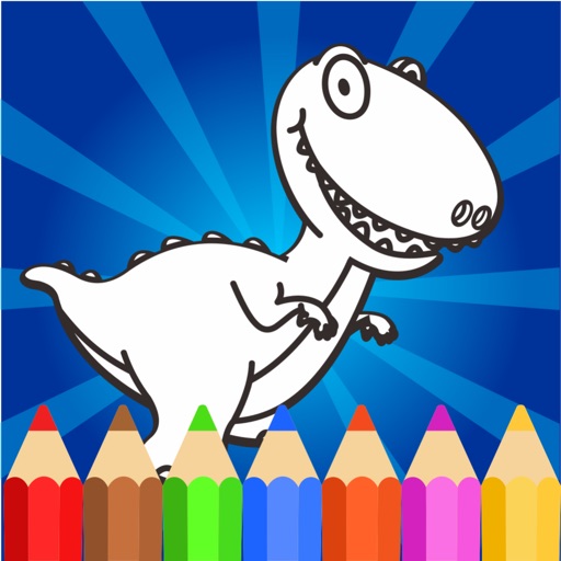 coloring dinosaurs cute and easy drawings app icon