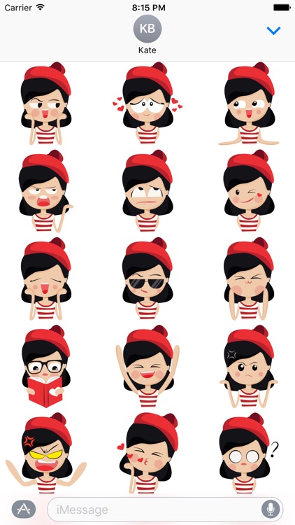 Cute Girl Stickers